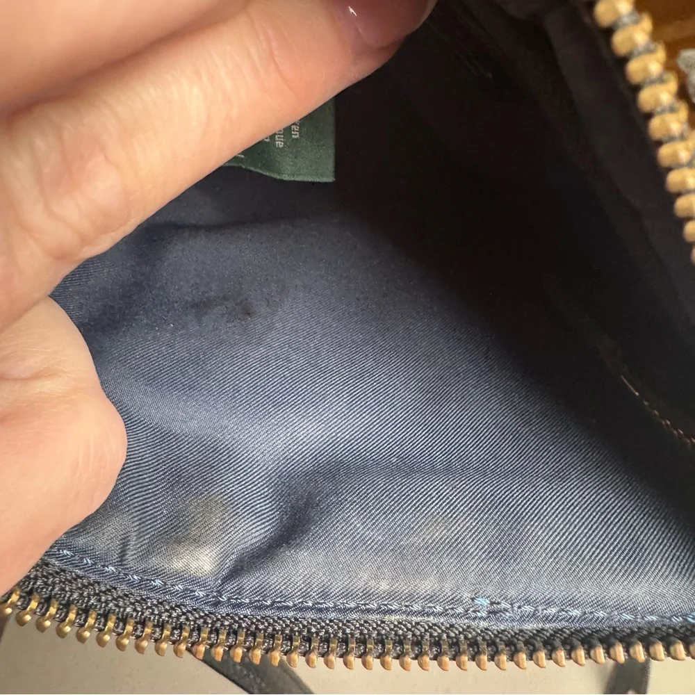 Lauren Ralph Lauren Vintage small Black Messenger Bag with Gold‎ Crossbody